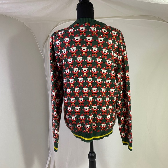 Christmas Santa Computer Bit Ugly Sweater - Picture 2 of 6